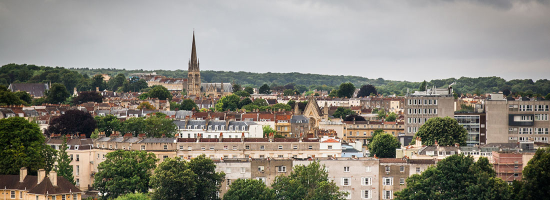Cityscape view of Bristol, UK